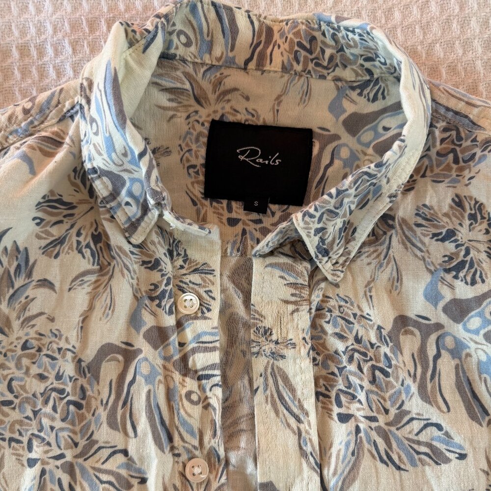 Rails Patterned Short Sleeve Button Down - image 3